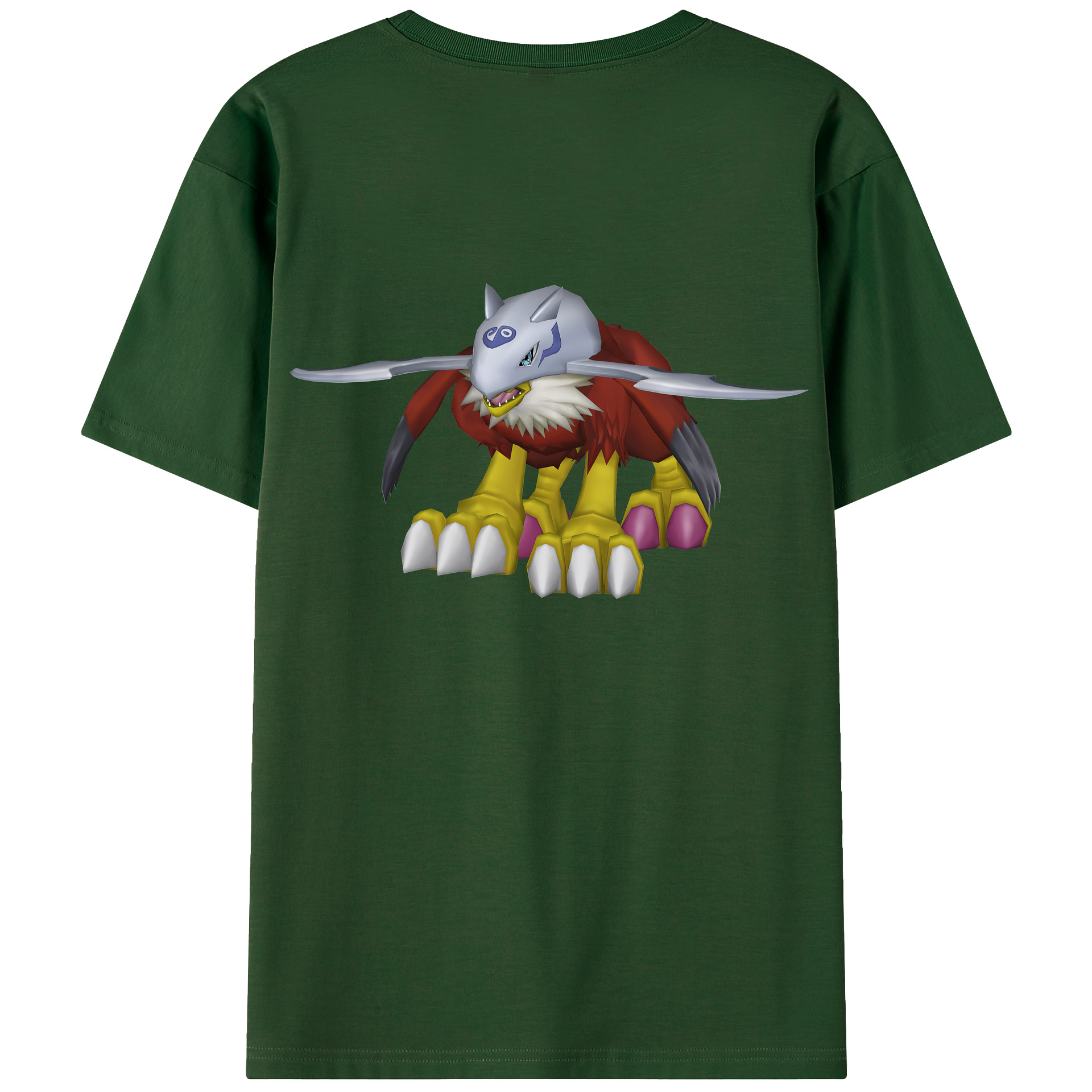 （画像用） Digimon デジタルモンスター/デジモン 綿100％半袖Tシャツ（背面プリント）
